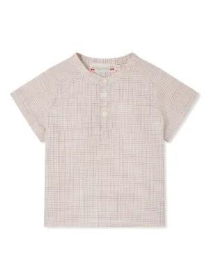Album Di Famiglia Kids Camisa Mangas Curtas Com Abotoamento