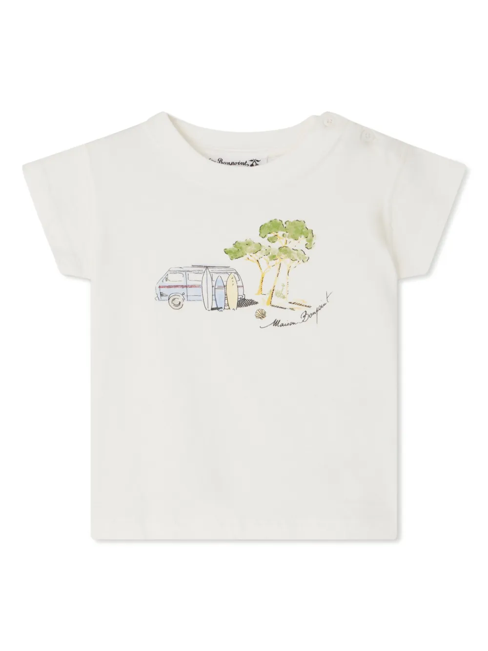 Bonpoint playera Tom | blanco | Image 1