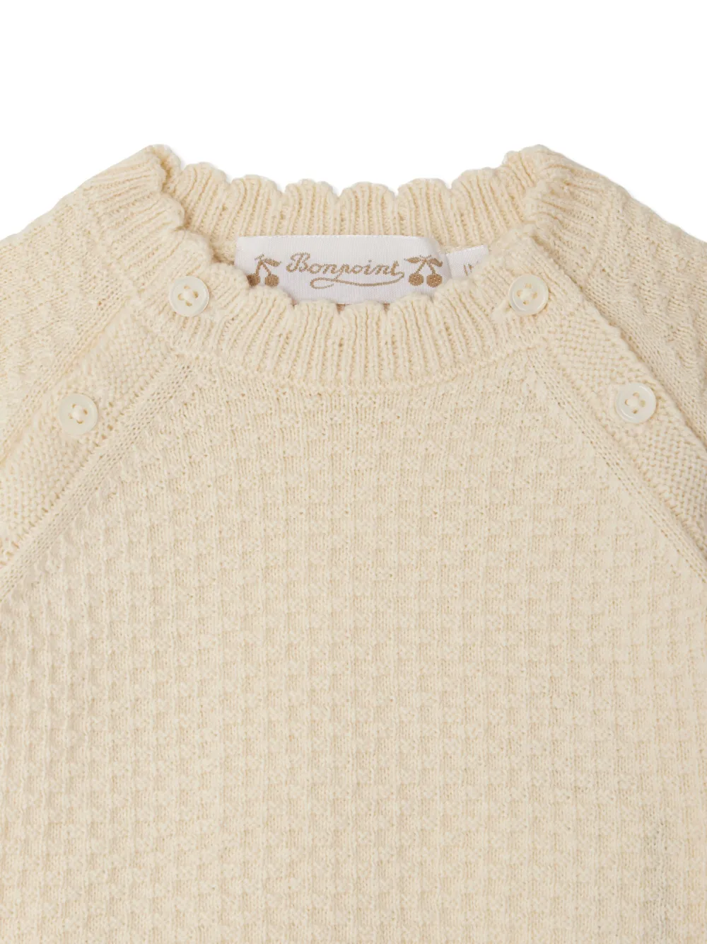 Bonpoint Eino katoenen-kasjmier pyjama Beige