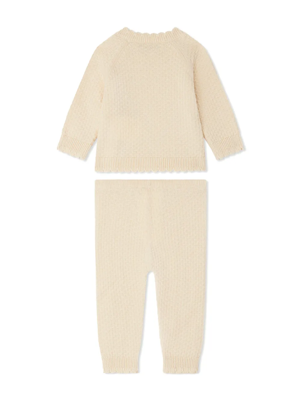 Bonpoint Eino katoenen-kasjmier pyjama - Beige