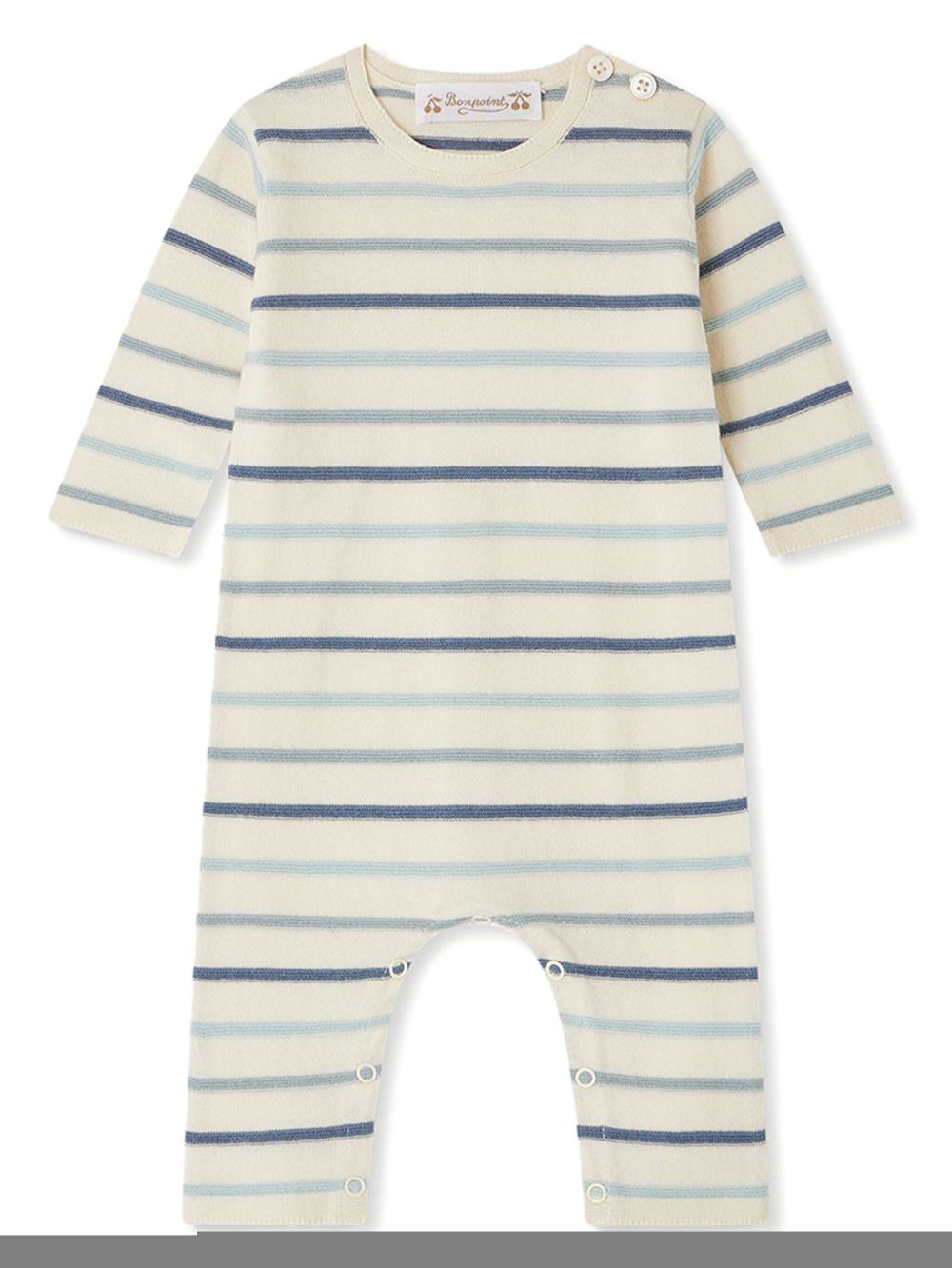 BONPOINT STRIPED ROMPER