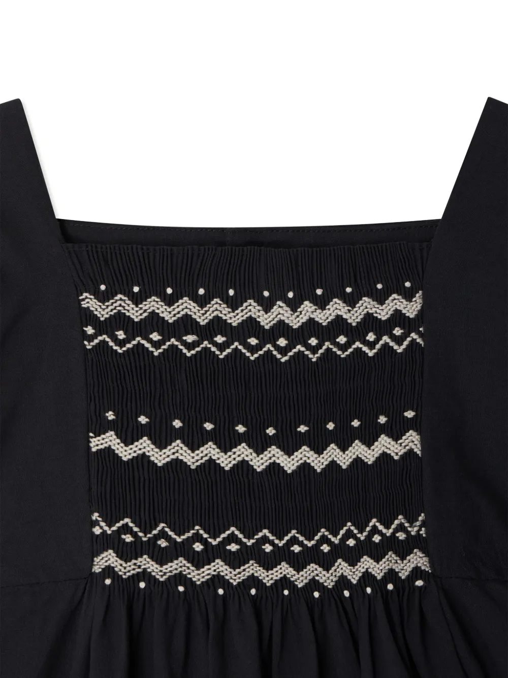 Shop Bonpoint Paysanne Dress In Black