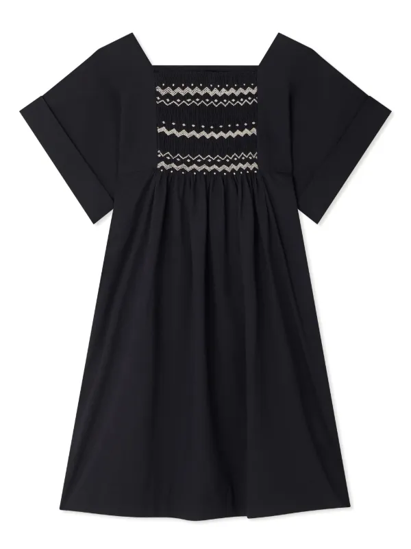 bonpoint black dress Bonpoint girls black dress trimmed in gold size 3