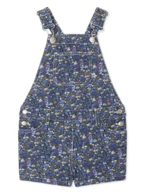 キッズワンピース・オールインワン bonpoint Bonpoint tropical patterned cotton short jumpsuit Bonpoint Playsuits & Jumpsuits - Shop Designer Kidswear on