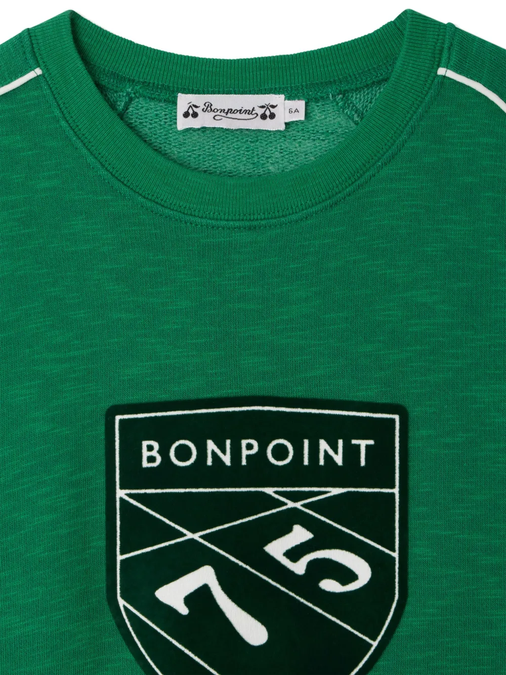 Bonpoint Sweater met geborduurd logo Groen