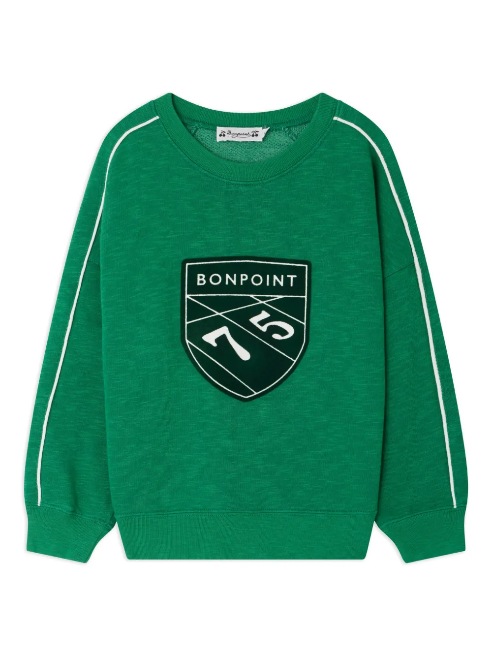 Bonpoint Sweater met geborduurd logo Groen