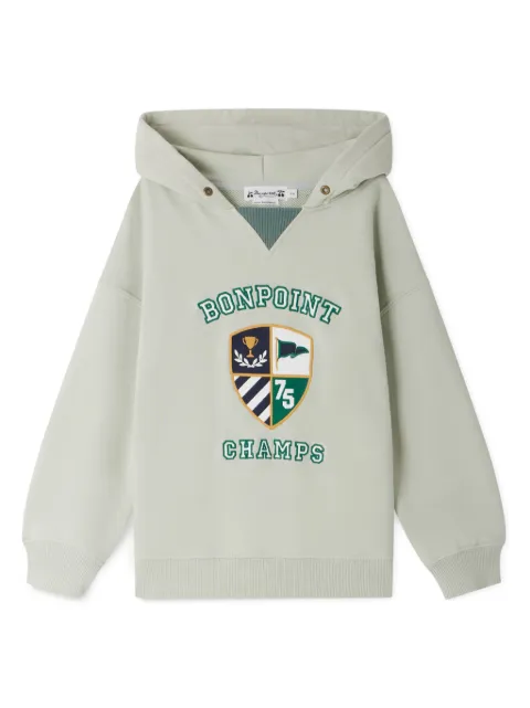 Bonpoint logo-embroidered hoodie