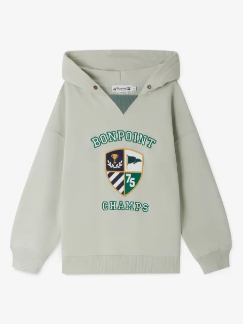 Bonpoint hoodie med broderad logotyp