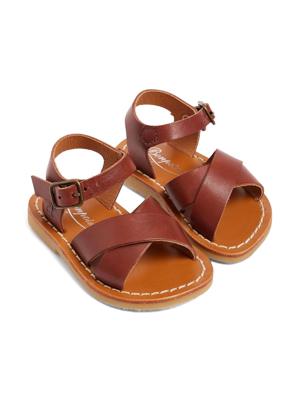 Bonpoint Leren sandalen Bruin