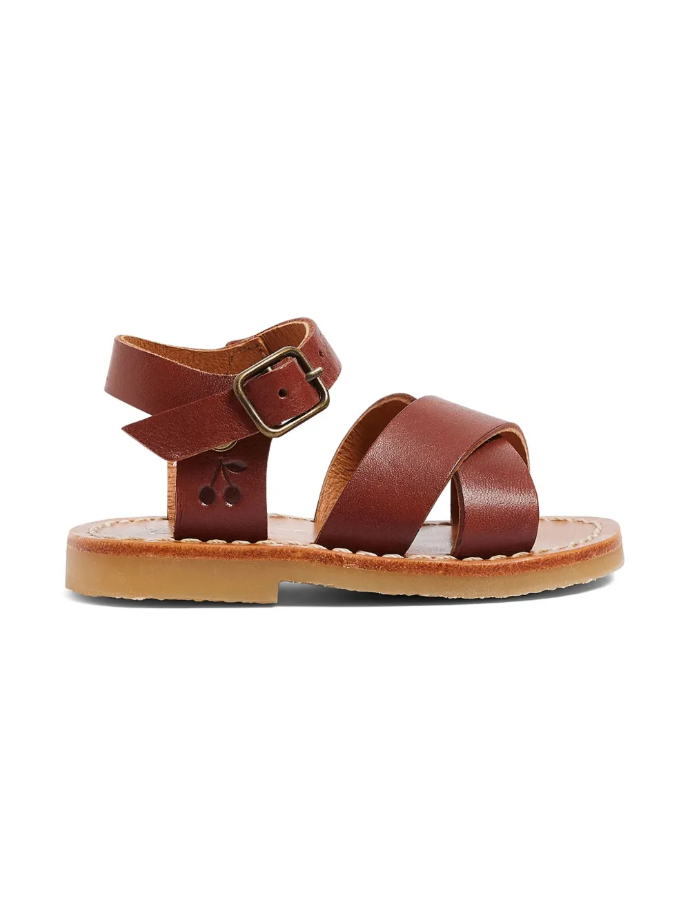 Bonpoint leather sandals Brown