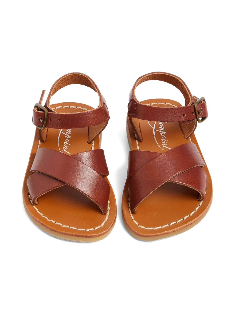 Bonpoint leather sandals Brown