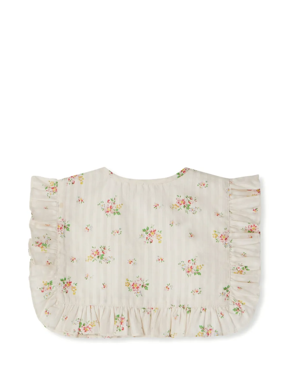 Bonpoint Plastron met bloemenprint - Wit