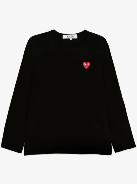 Comme Des Garçons Play playera con parche de corazón