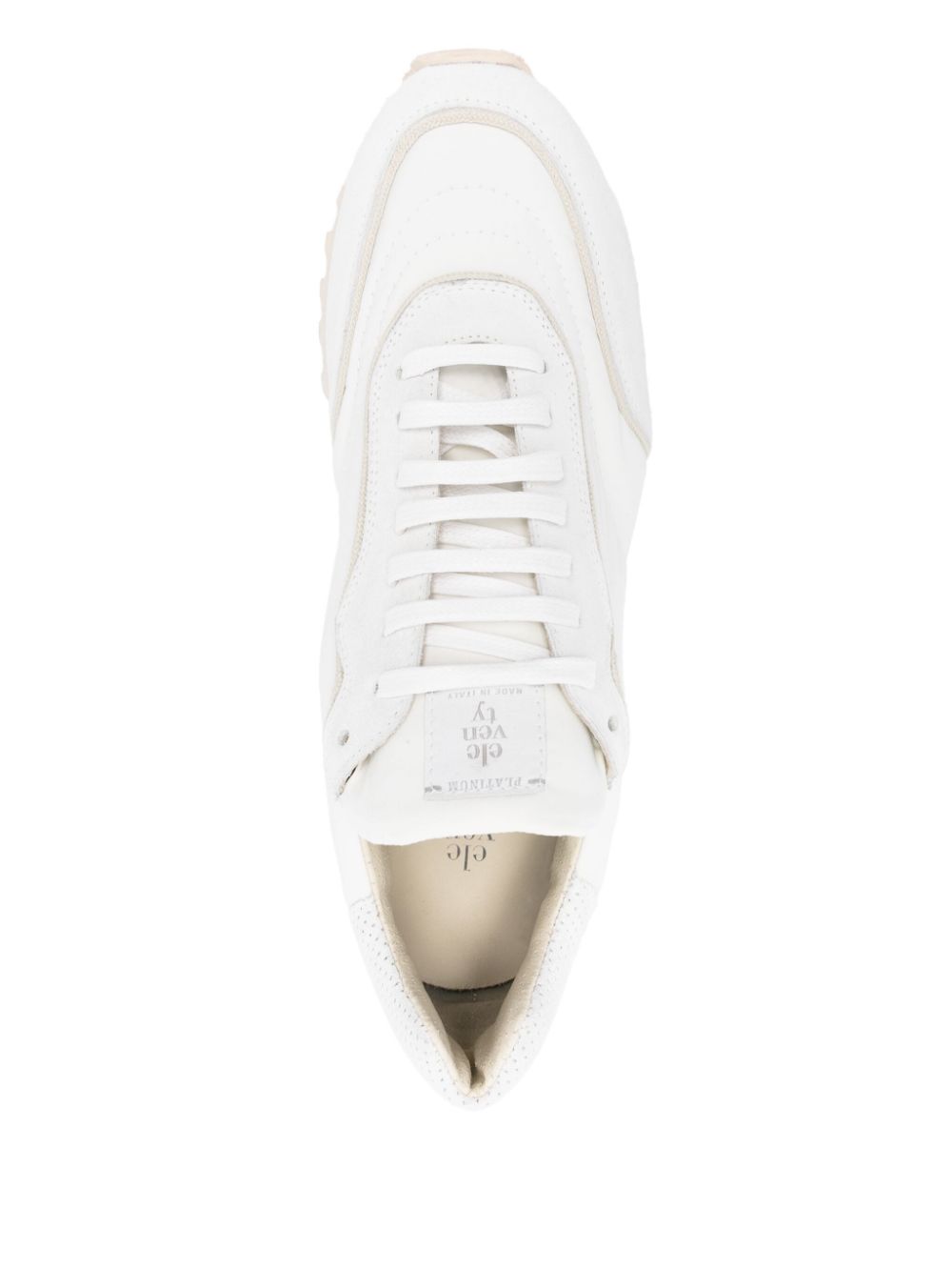 Eleventy panelled sneakers Wit