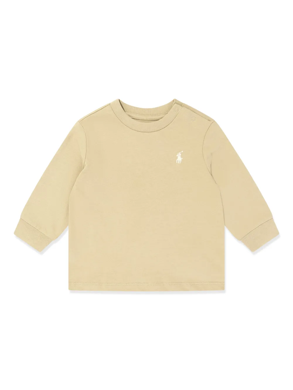 POLO RALPH LAUREN KIDS Sweater met geborduurd logo Beige