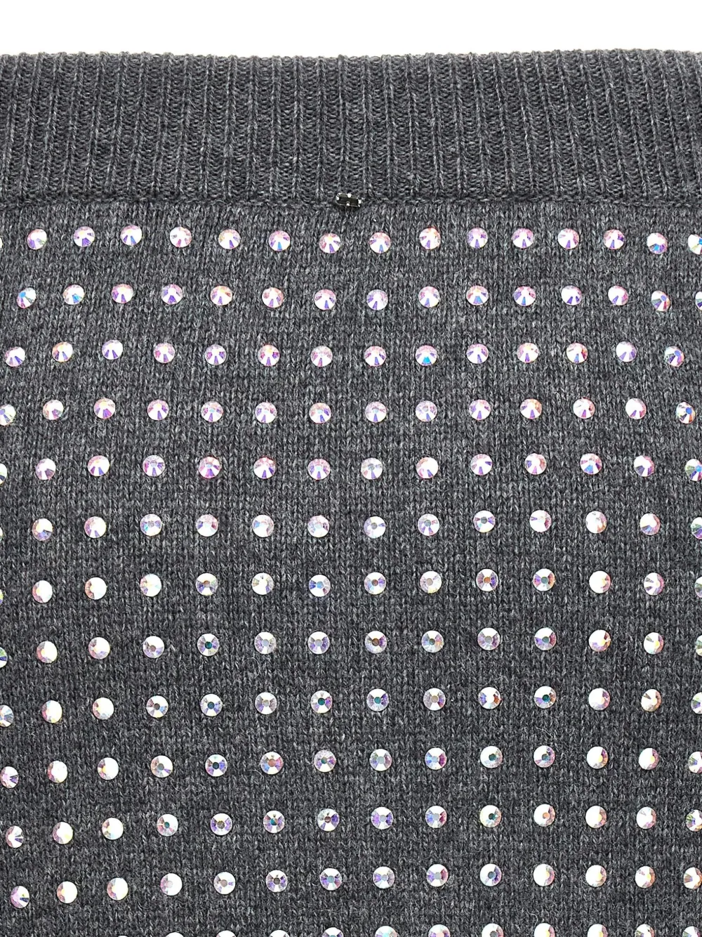 Sportmax High Waist Embellished Skirt In Grey