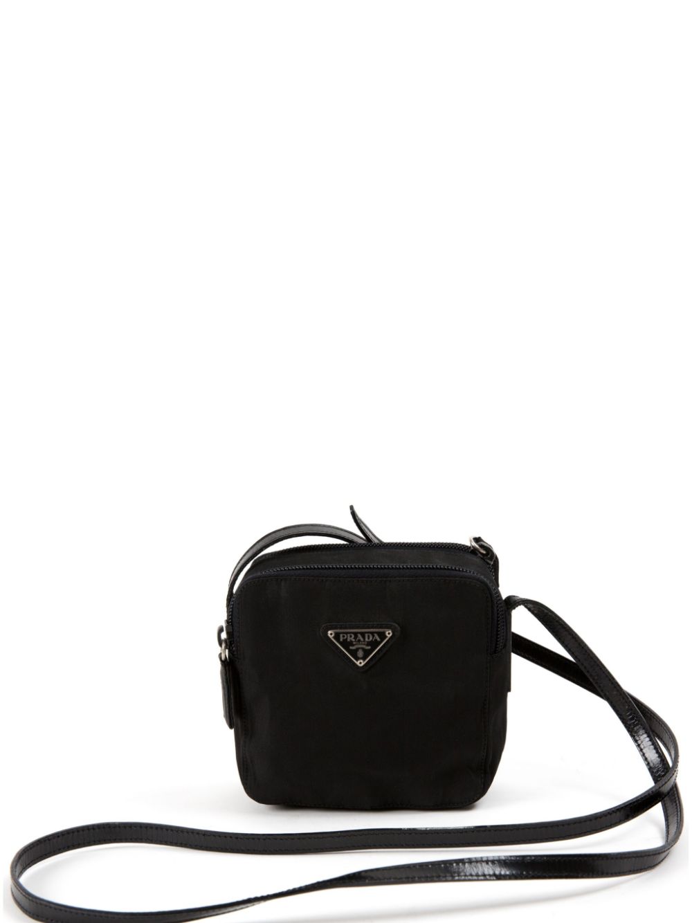 1990s mini triangle-logo shoulder bag