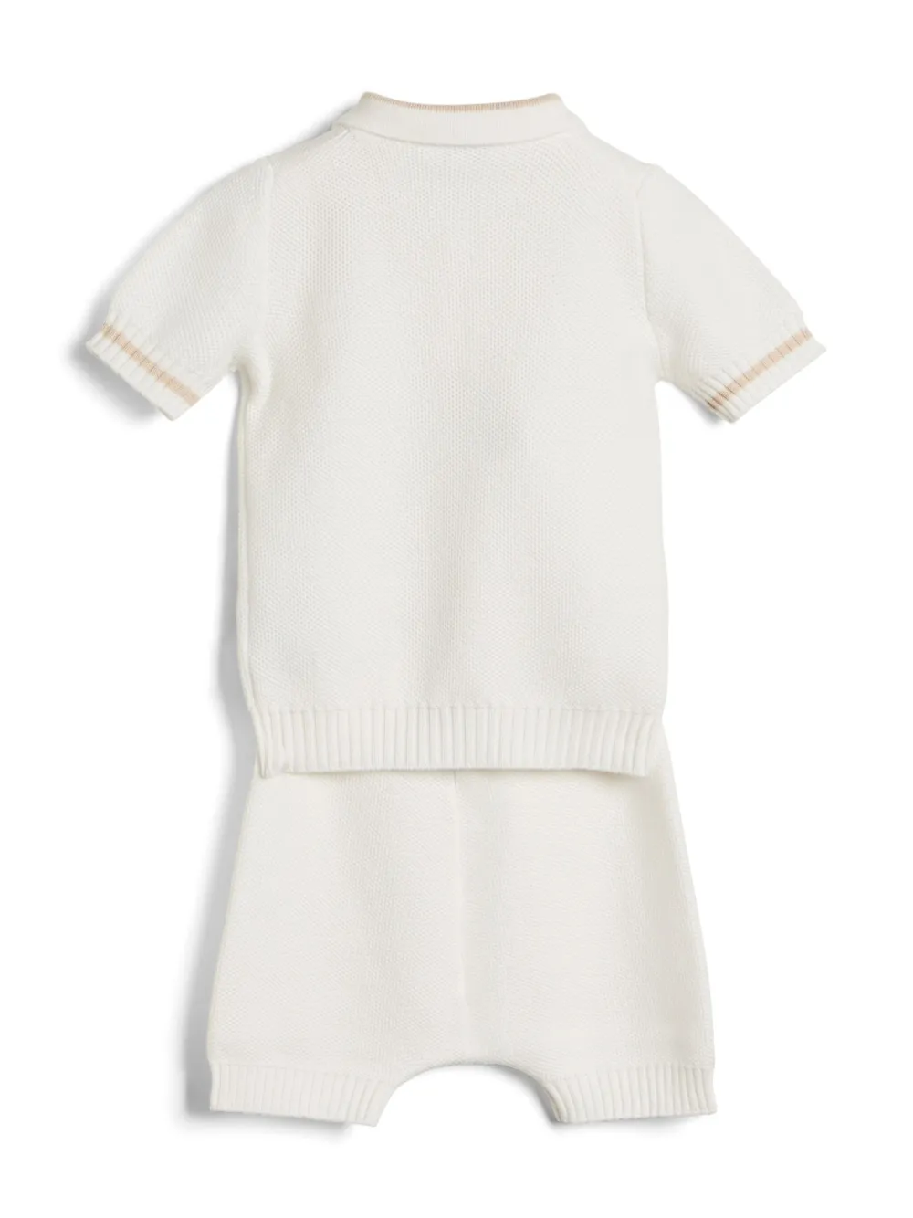 Brunello Cucinelli Kids Baby Bernie knitted coordinated set - Wit