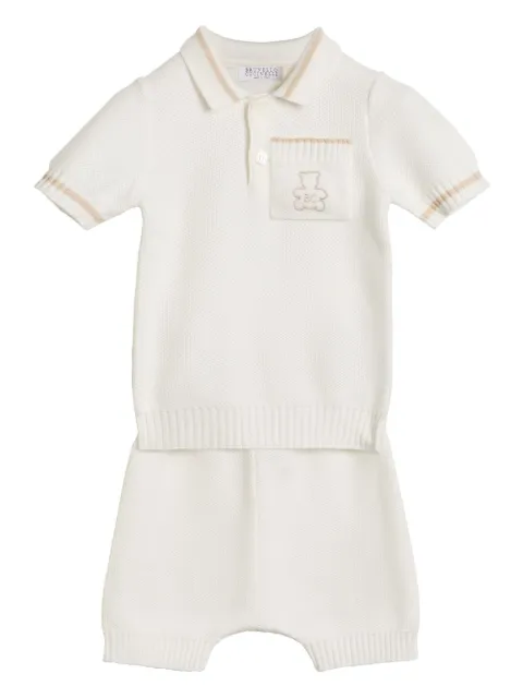 Brunello Cucinelli Kids Baby Bernie knitted coordinated set