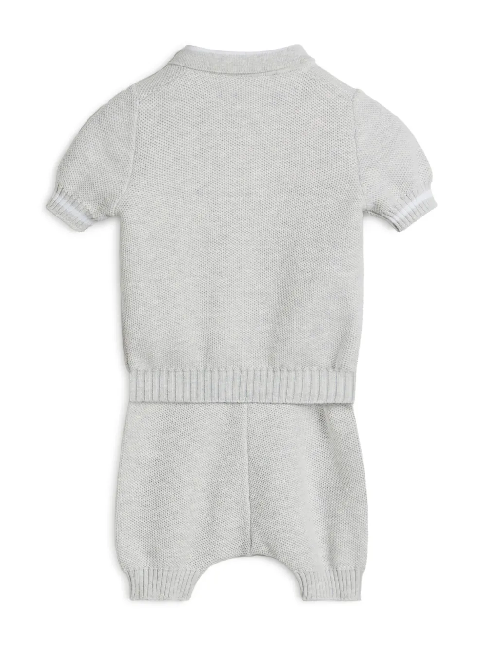 Brunello Cucinelli Kids Baby Bernie tweedelige set - Grijs