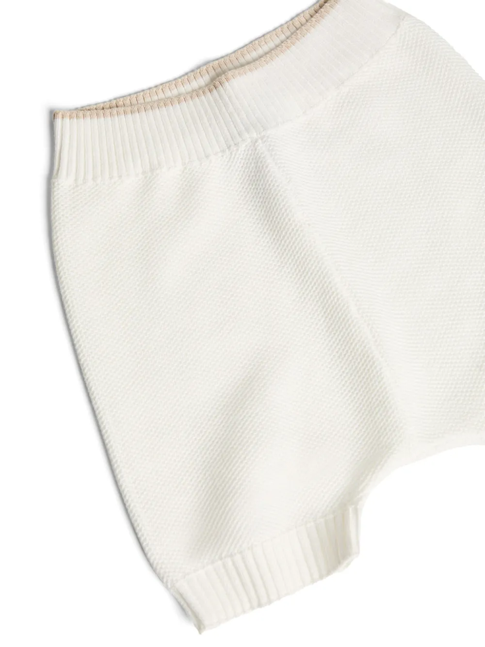Brunello Cucinelli Kids Gebreide shorts Wit