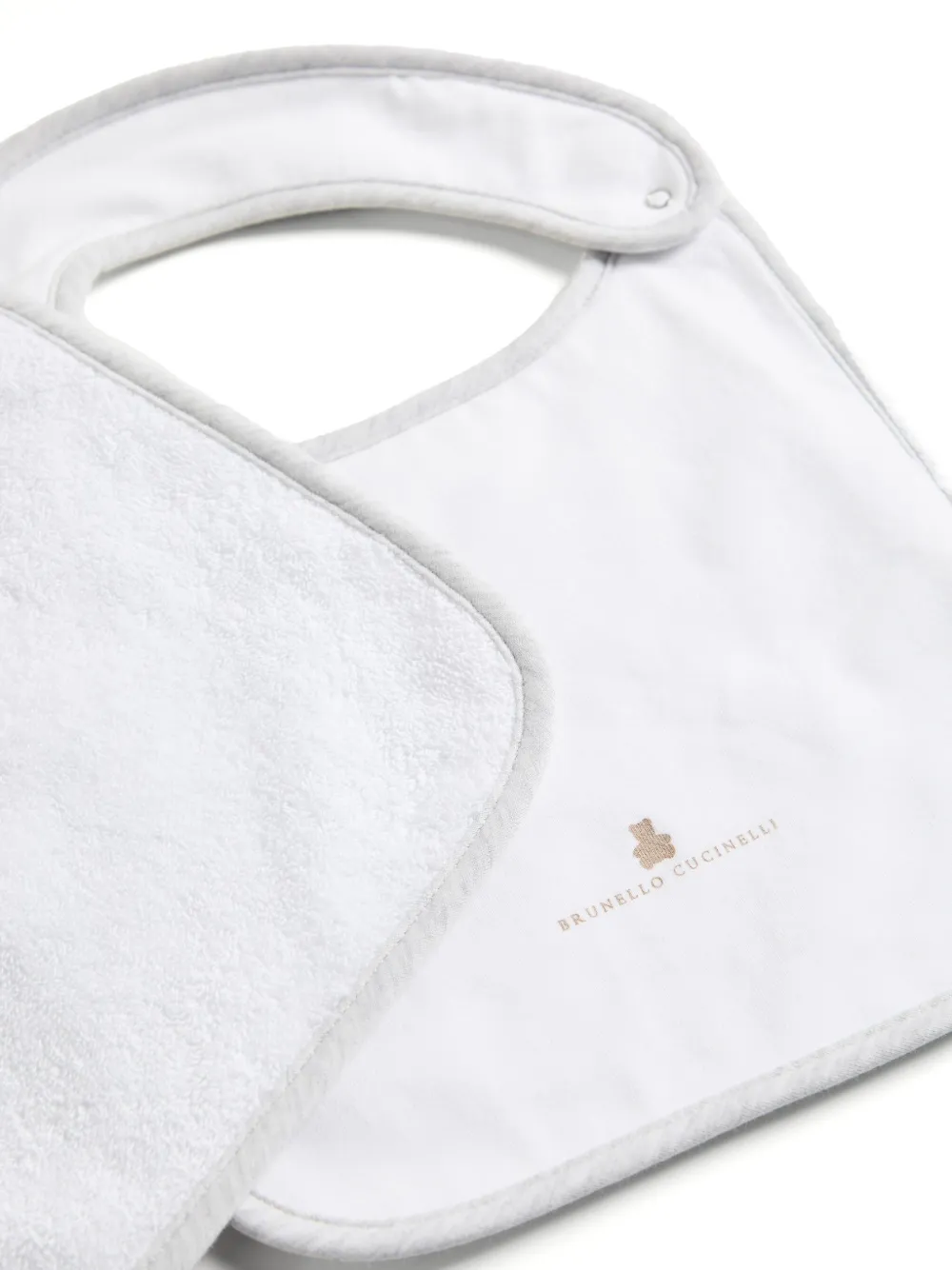Brunello Cucinelli Kids Twee Baby Bernie 2 slabbetjes Wit