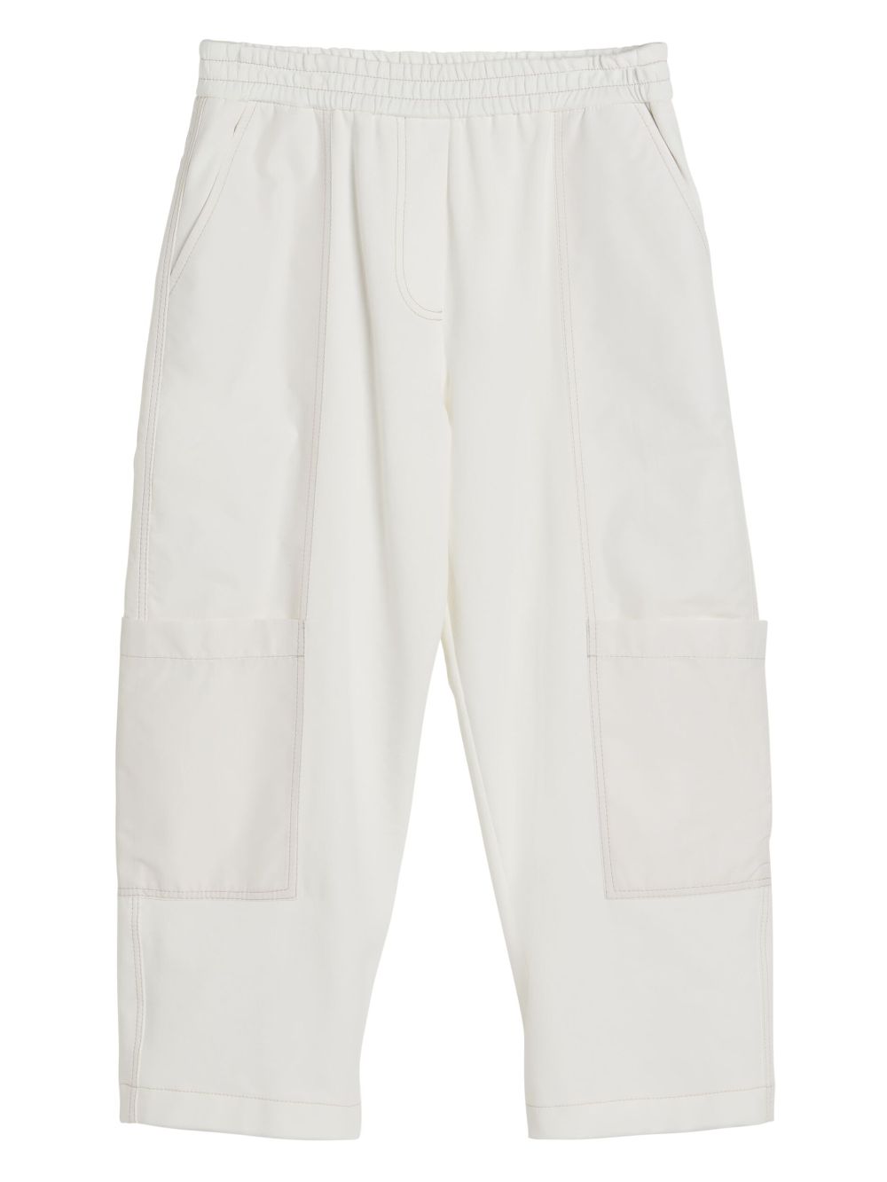 Brunello Cucinelli Kids Baggy Utility trousers - White