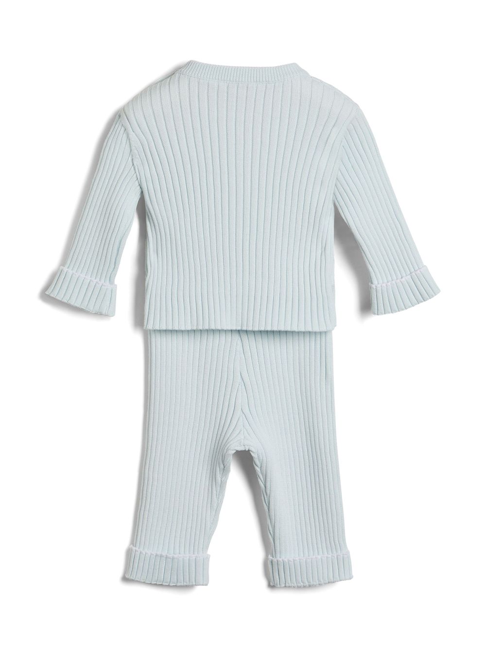 Brunello Cucinelli Kids Baby Bernie knitted coordinated set - Blauw