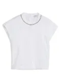 Brunello Cucinelli Kids monili T-shirt - White