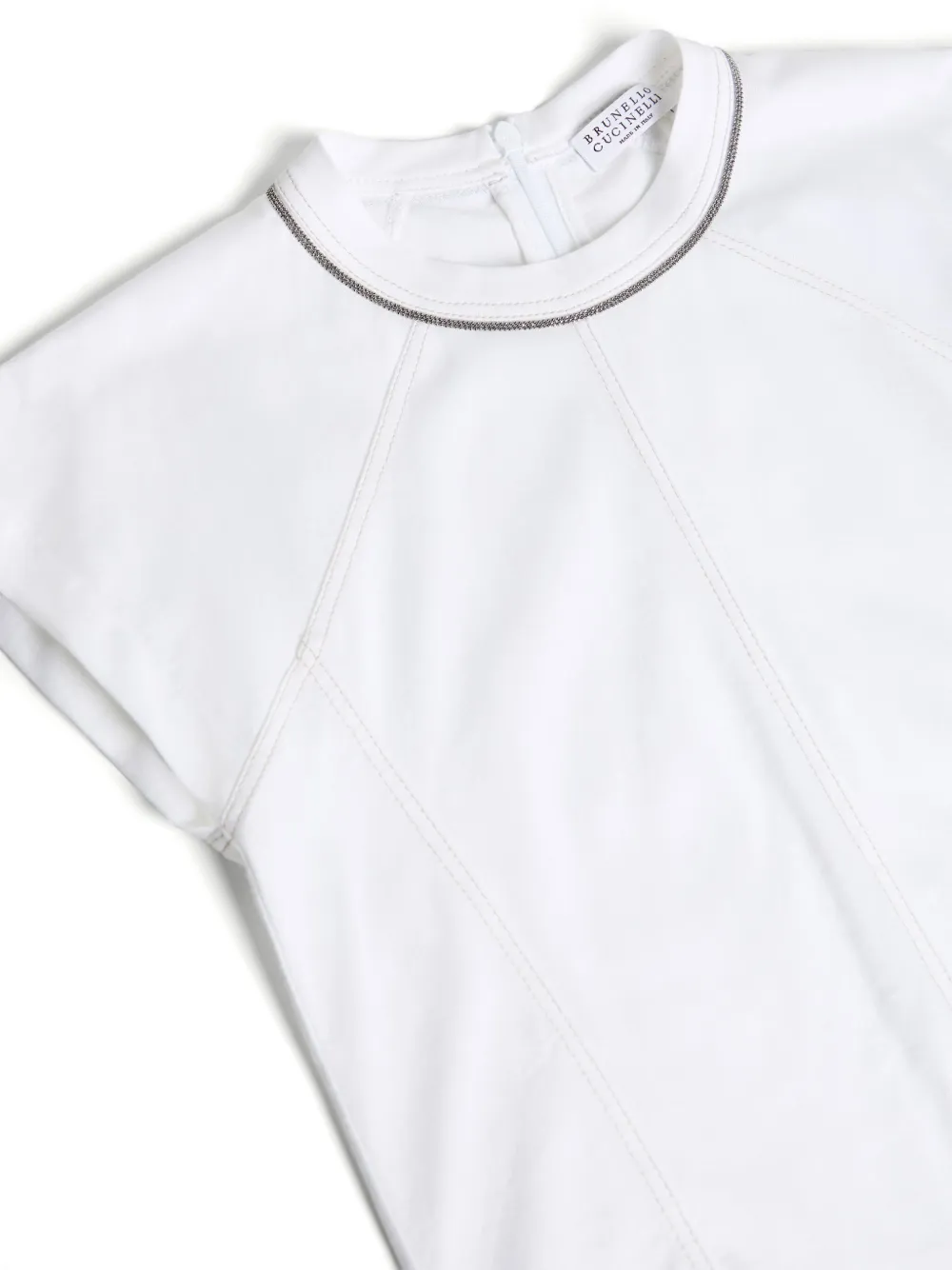 Brunello Cucinelli Kids Monili T-shirt Wit