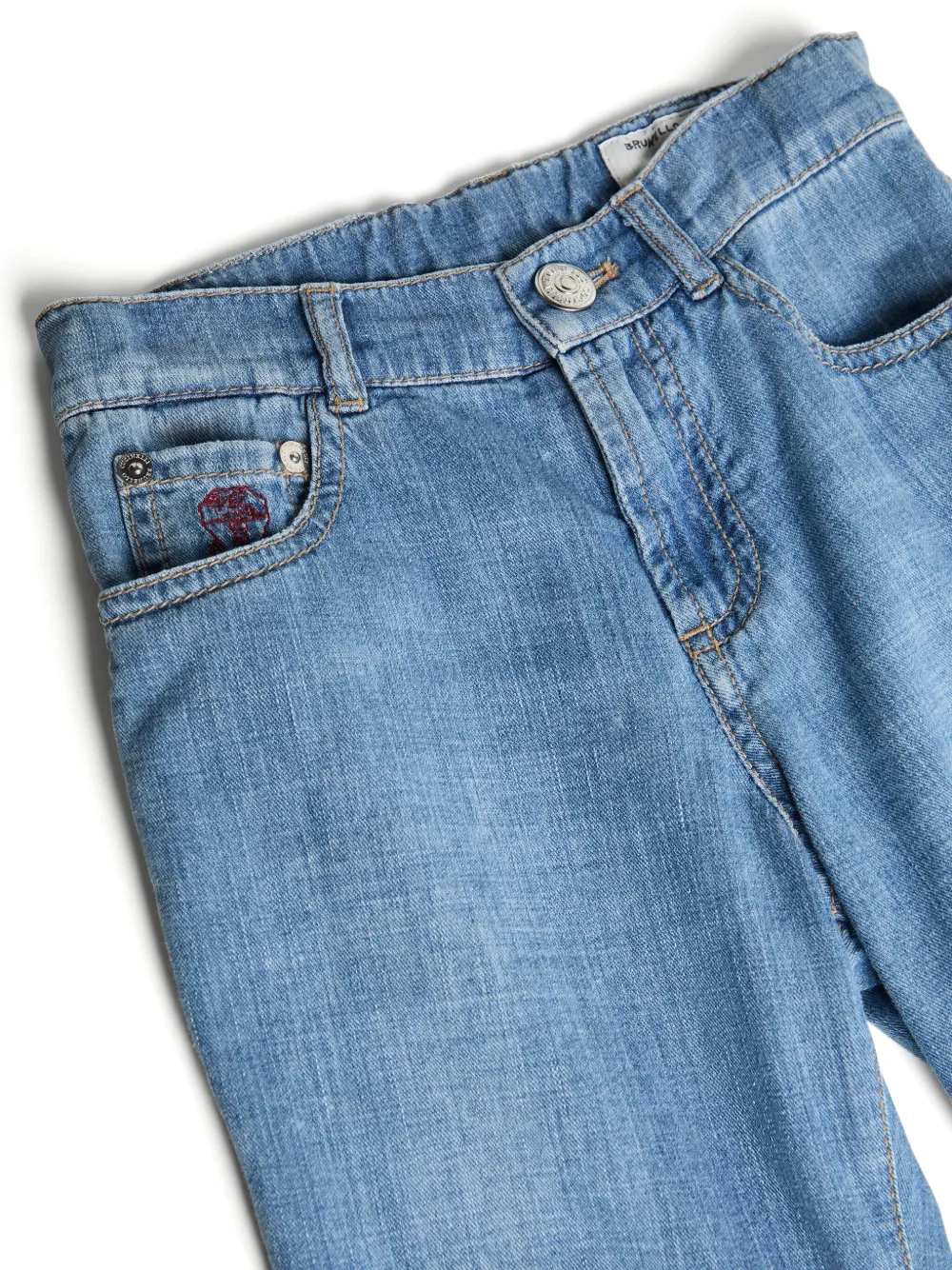 Brunello Cucinelli Kids Lichtgewicht jeans Blauw