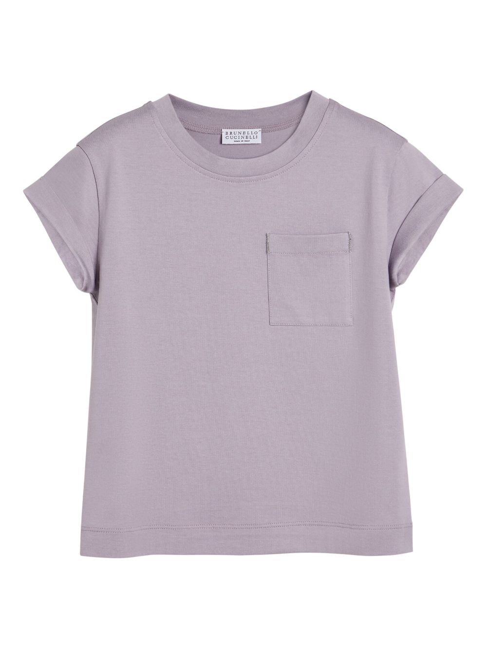 Brunello Cucinelli Kids Katoenen T-shirt Paars