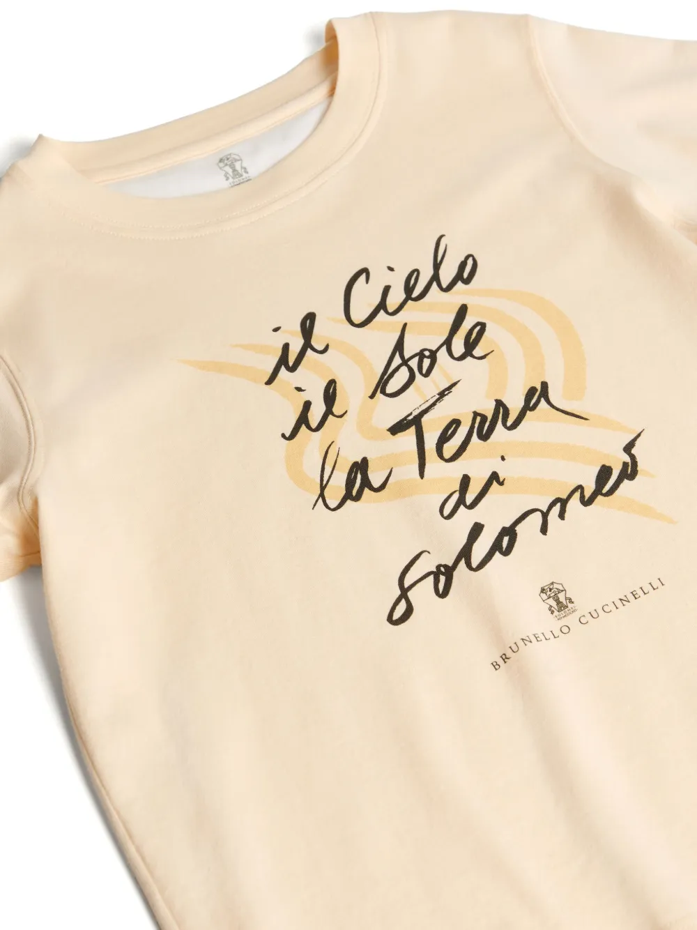 Brunello Cucinelli Kids Jersey T-shirt Beige