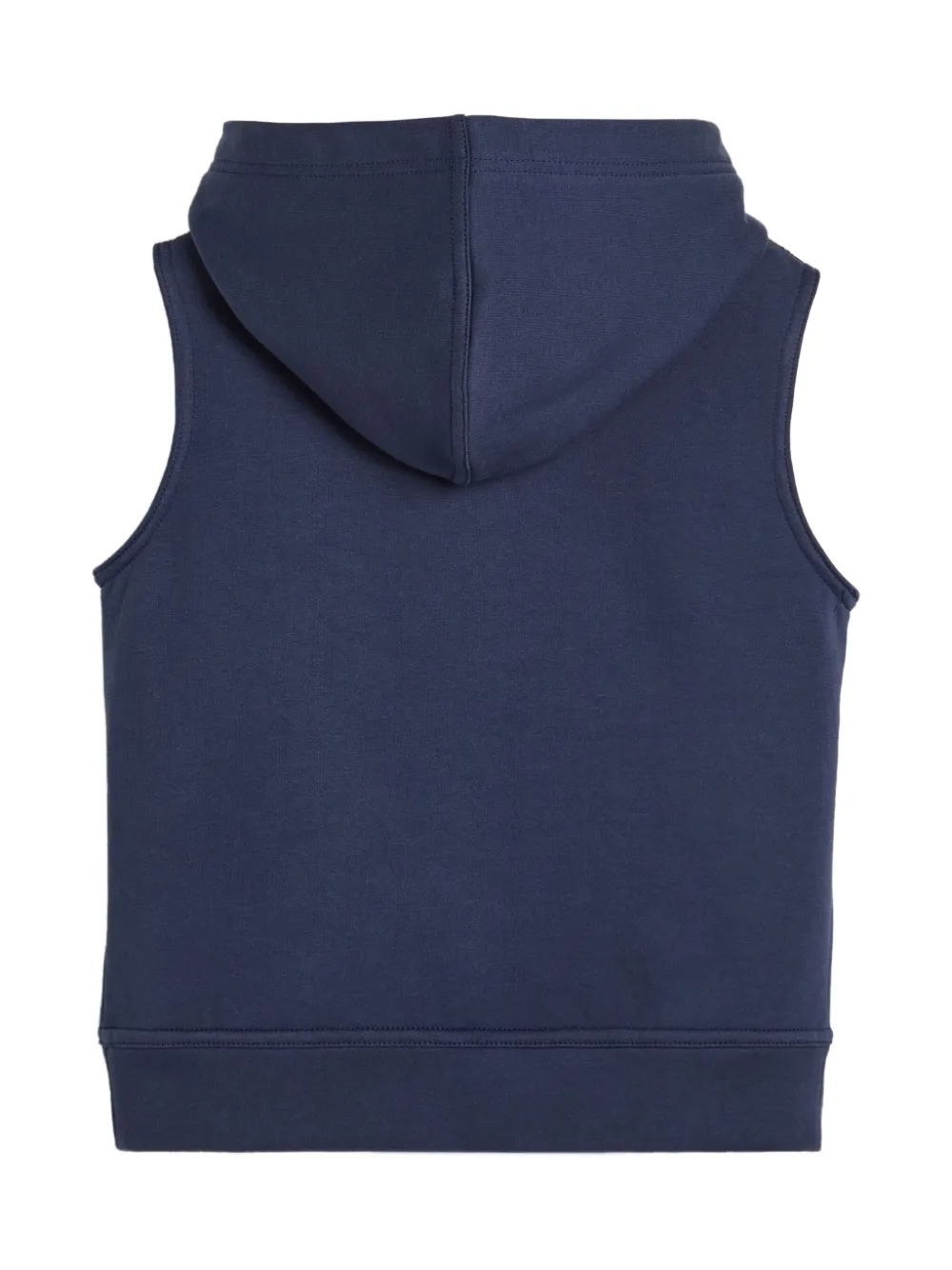 Brunello Cucinelli Kids Vest met capuchon en rits Blauw