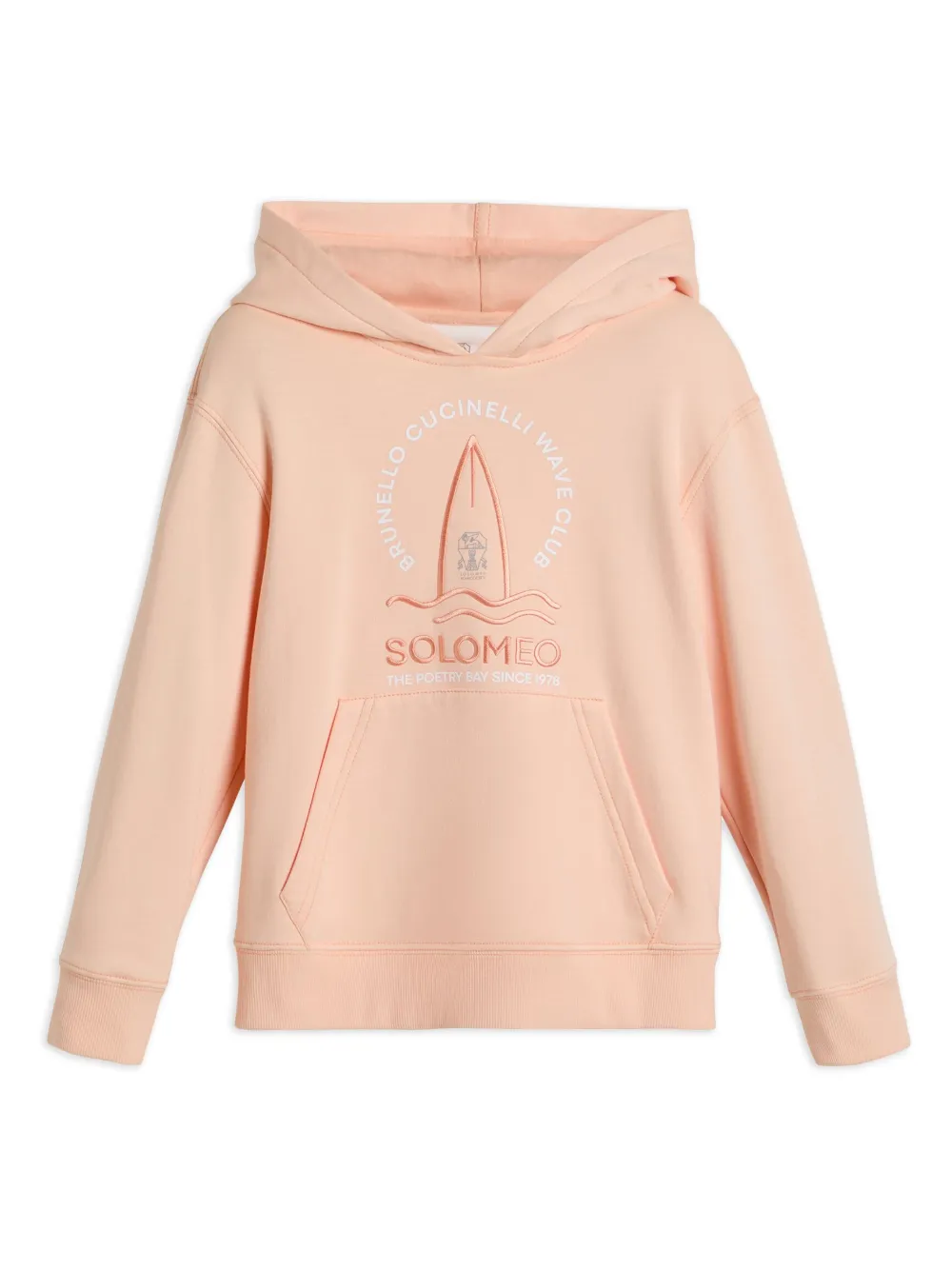 Brunello Cucinelli Kids Badstof capuchon Oranje