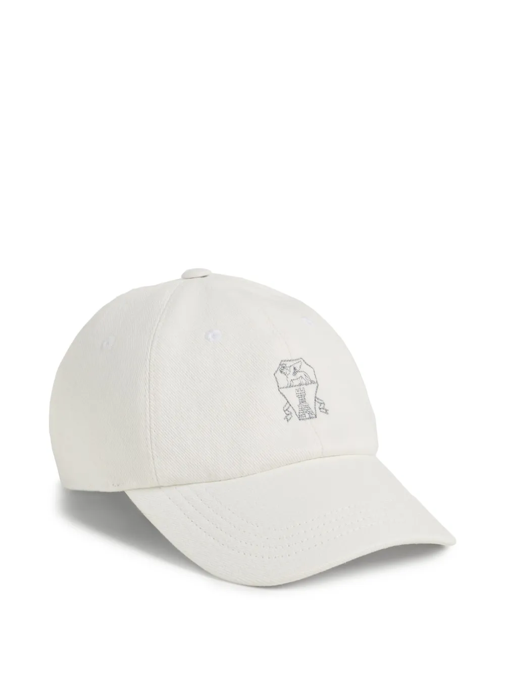 Image 1 of Brunello Cucinelli Kids logo-embroidered baseball cap