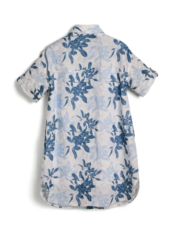 Brunello Cucinelli Kids フローラル シャツワンピース | ブラック