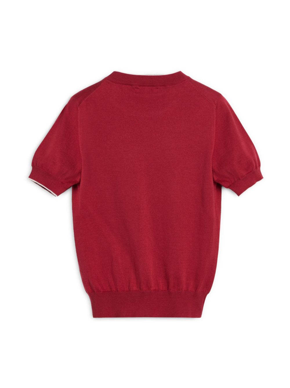 Brunello Cucinelli Kids knitted T-shirt - Rood