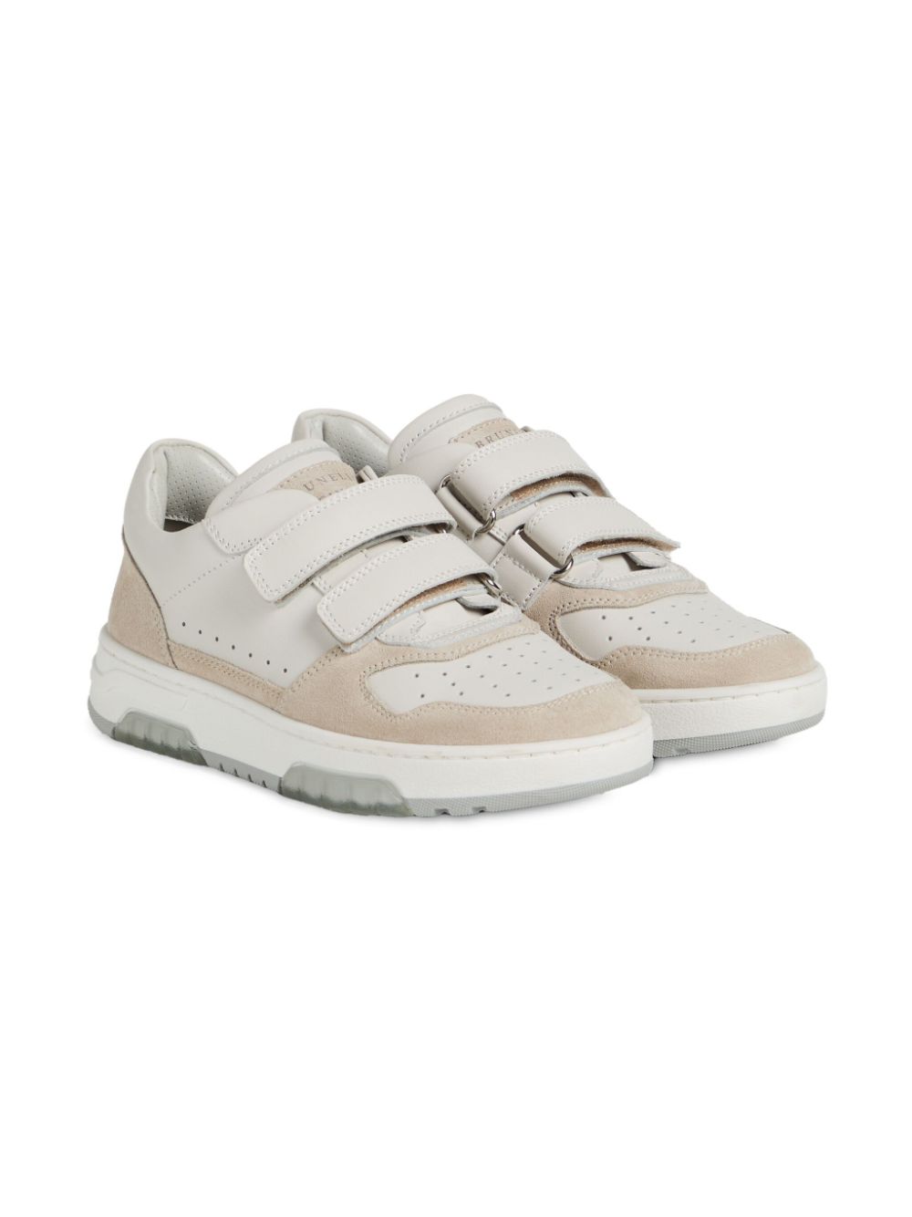 Brunello Cucinelli Kids panelled sneakers Neutrals