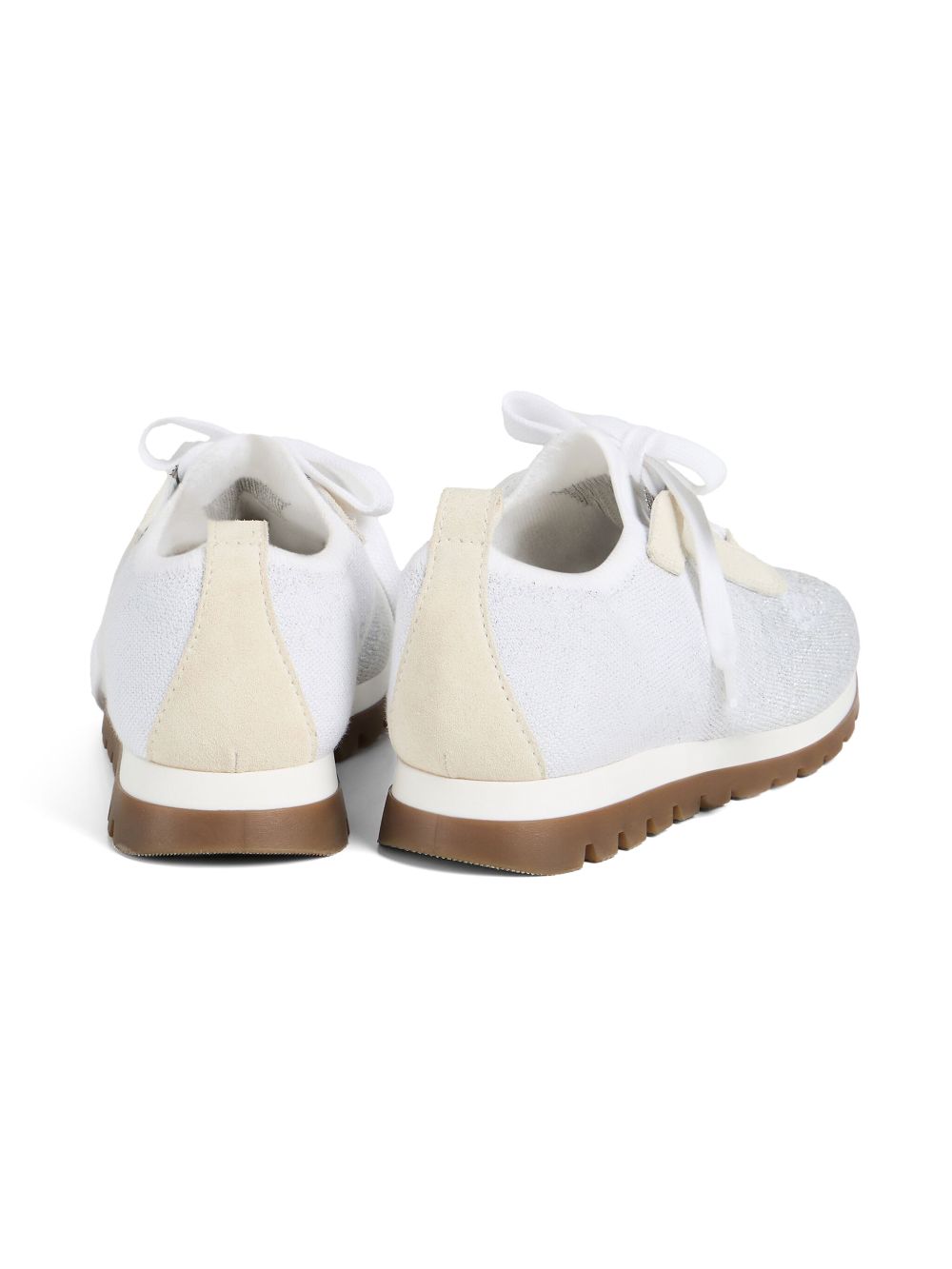 Brunello Cucinelli Kids gebreide sneakers Wit