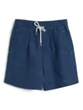 Brunello Cucinelli Kids linen bermuda shorts - Blue