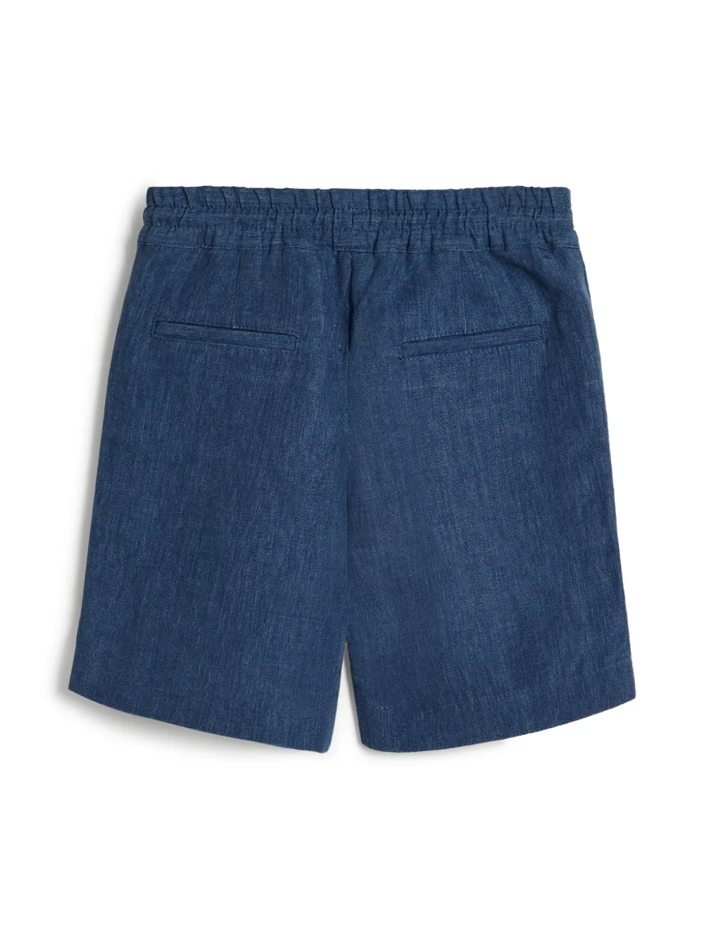 Brunello Cucinelli Kids Linnen bermuda shorts Blauw