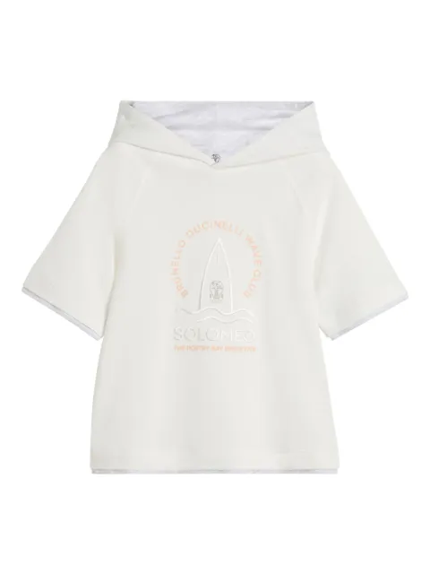 Brunello Cucinelli Kids short-sleeved hoodie