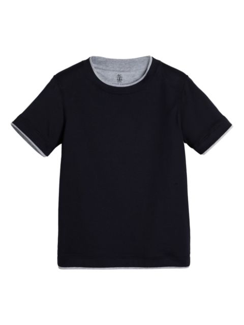 Brunello Cucinelli Kids faux-layered T-shirt