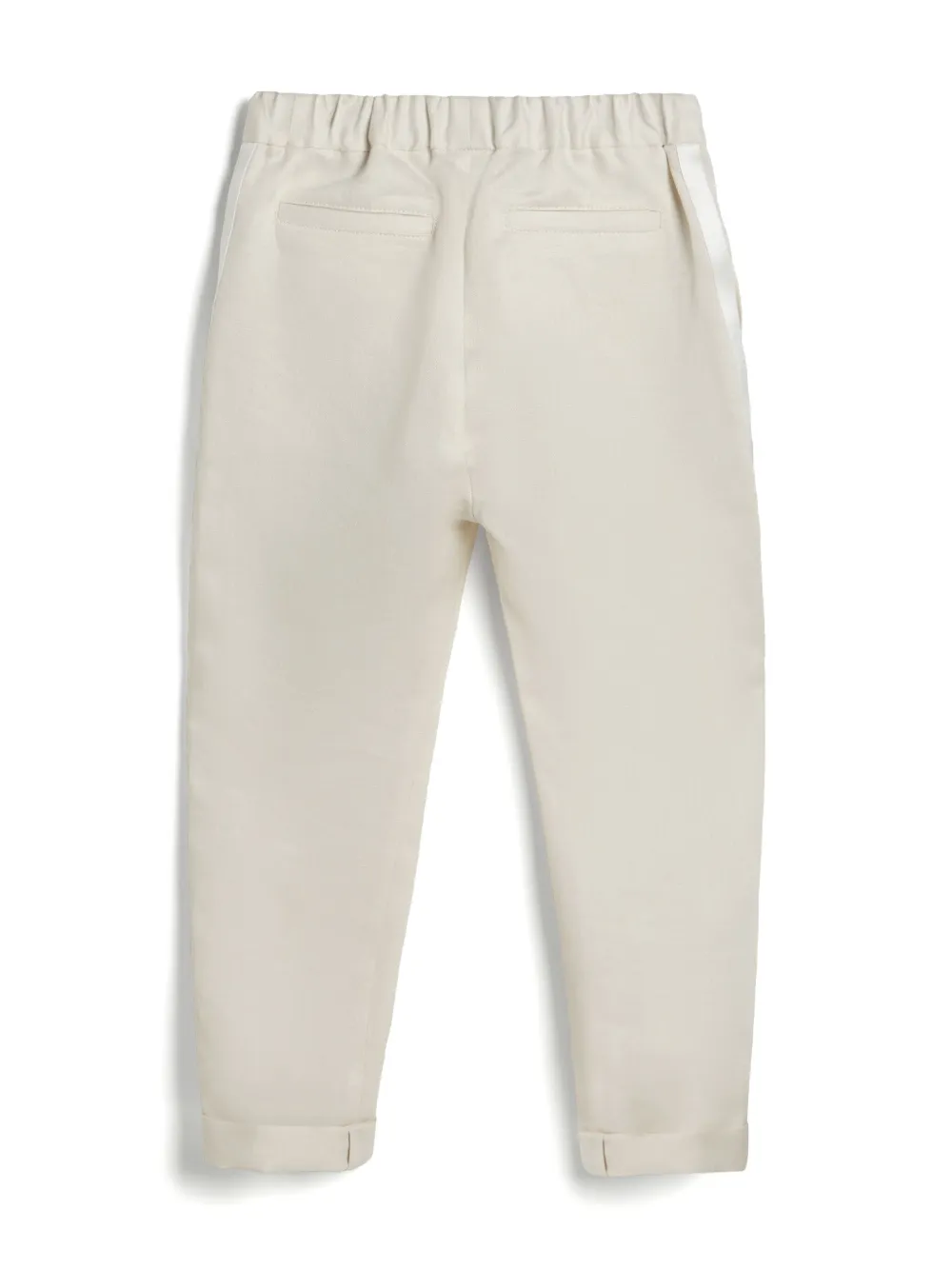 Brunello Cucinelli Kids Smoking pantalon - Wit