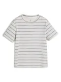 Brunello Cucinelli Kids striped jersey T-Shirt - White