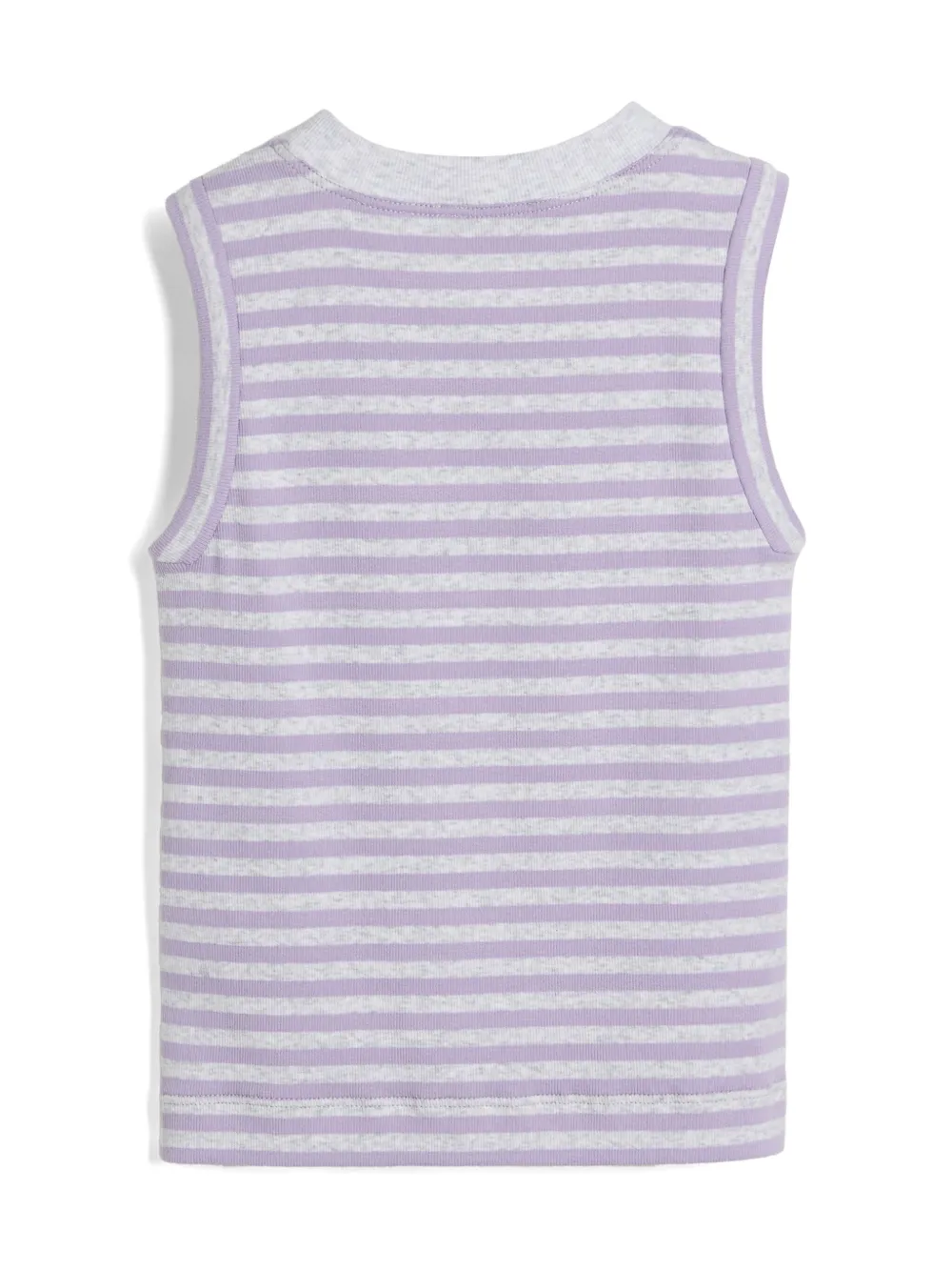 Brunello Cucinelli Kids striped ribbed tank top - Paars