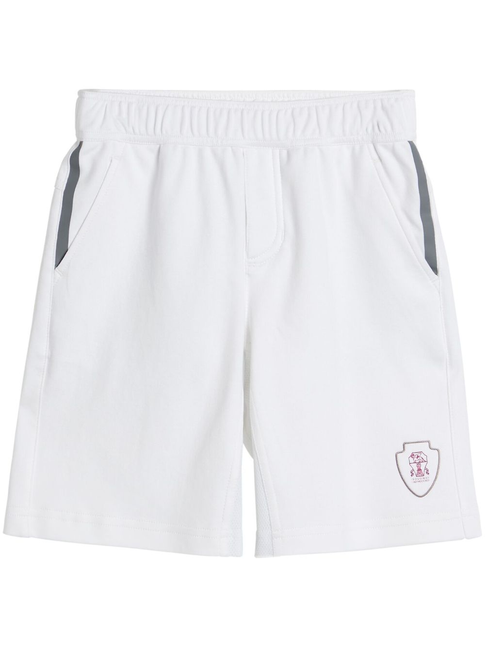 Brunello Cucinelli Kids cotton bermuda shorts - White