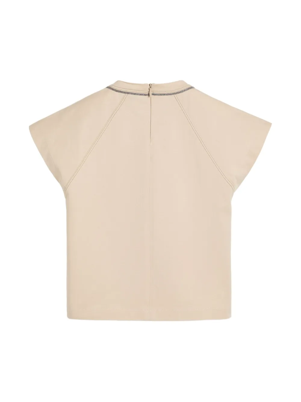 BRUNELLO CUCINELLI CAP-SLEEVE STRUCTURED TOP