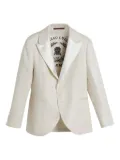 Brunello Cucinelli Kids peak-lapels linen blazer - Neutrals